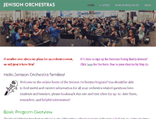 Tablet Screenshot of jenisonorchestras.org